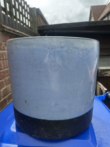Blue ceramic outside - ceramic,