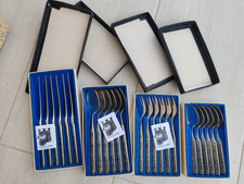 Vintage NORWAY KONGE TINN Pewter Viking Flatware Cutlery & Serving Lot