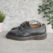 Dr Martens 1461 Ghillie Vintage Smooth Leather Shoes. UK Size 8. Black 
