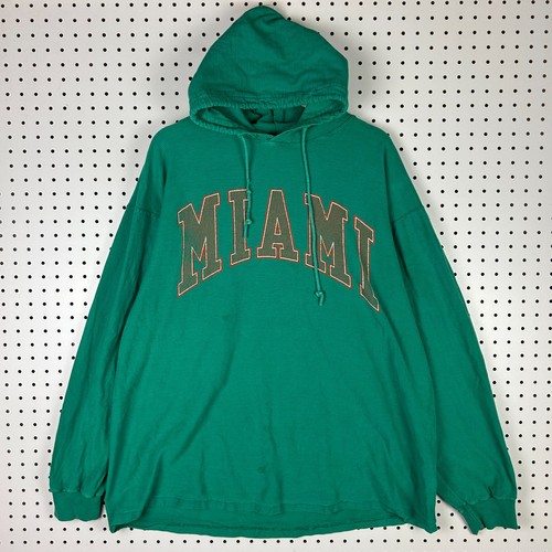 Miami hurricanes 90s hoodie - hoodie, xl