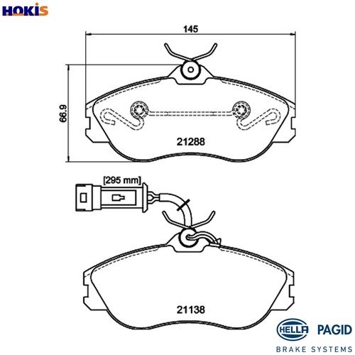 Brake pad set disc - pad,