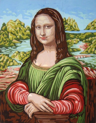 Gobelin mona lisa printed - gobelin,