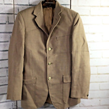 AUSTIN REED VINTAGE MENS TERYLENE WORSTED WOOL LIGHT JACKET BLAZER 40R