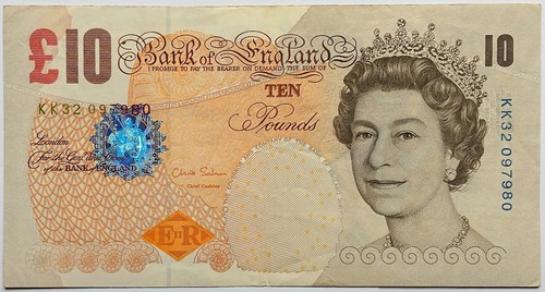 2012 ten pounds - 2012, bank