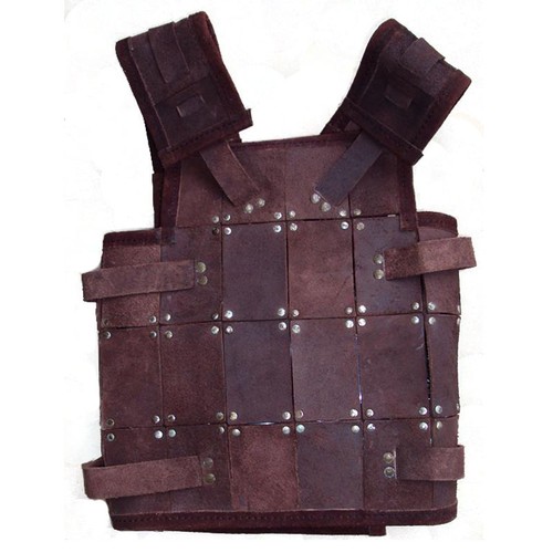 Brown black leather - brown,