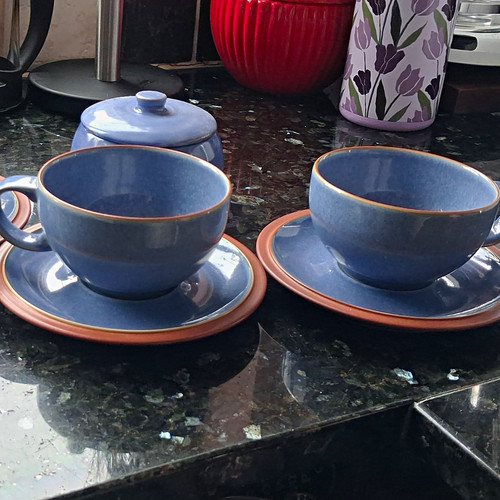 Denby juice blue brown 200ml - denby,