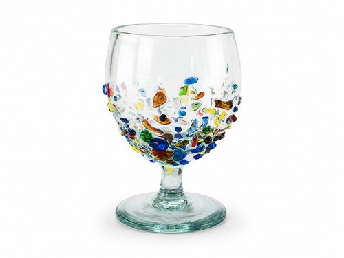 Handmade recycled glass wine - handmade,