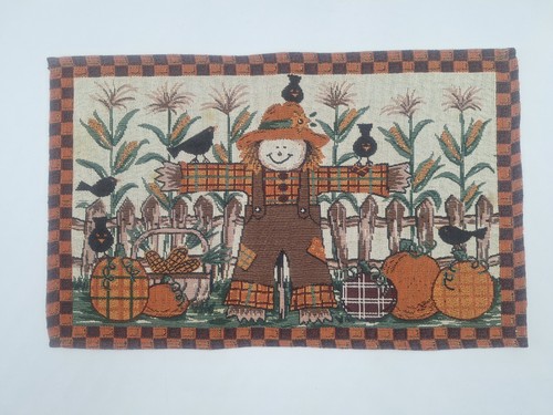 Fall scarecrow pumpkins crows - fall,