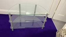 Glass Corner TV Stand –