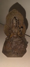 Chinese Tibetan Buddhism Samantabhadra bronze figure seated on an elephant