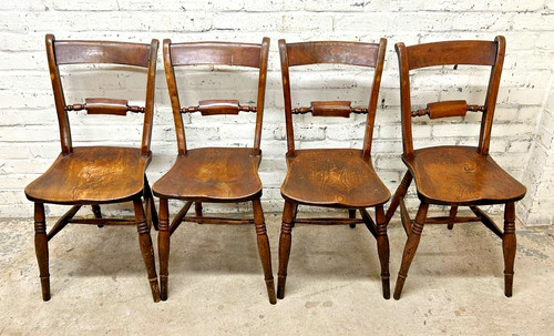 Set antique victorian elm - 4, &