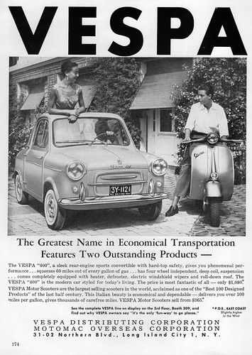 1960 vespa 400 sports - vespa,