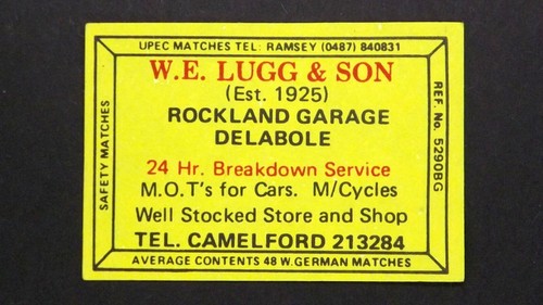 Matchbox label upec lugg - matchbox, &