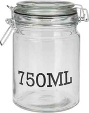 750ml Clear Glass Storage