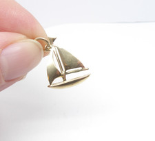 9ct Gold Charm Boat Vintage