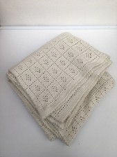 Vintage Wool 'Crochet' Blanket