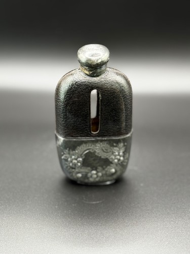 Antique hip flask ornate - antique,