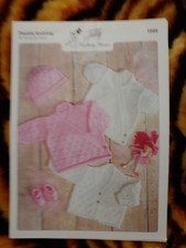 TEDDY KNITTING YARNS DK CARDIGANS, HATS & SLIPPERS KNITTING PATTERN - 16-26"