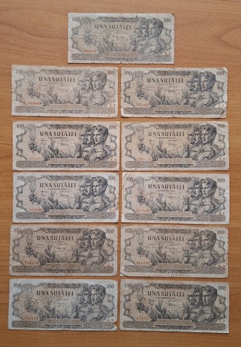 Romania lot 100 lei 1947
