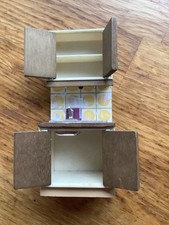 Vintage Dolls House Kitchen Sink Cabinet 
