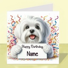 Personalised maltese dog - maltese,