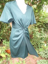 Coast green satin dress Uk 10
