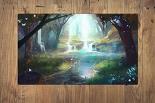 Playmat Desk Mat Premium Gaming TCG CCG  MTG Fantasy Forest Art by Clayscence