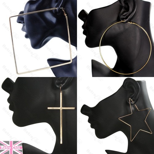 Large gold fashion geometric - gold,