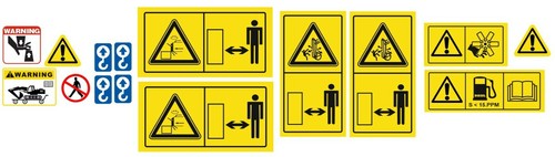 Universal safety sticker kit - universal,