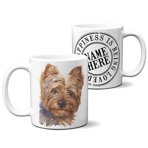 Personalised yorkie mug pet - yorkie,