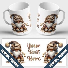 PERSONALISED CHRISTMAS MUG Ceramic or Unbreakable Cup Gonk Gnome Goblin Elf