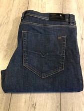 MEN'S DIESEL TEPPHAR STRETCH JEANS 36" WAIST X 32" LEG BLUE