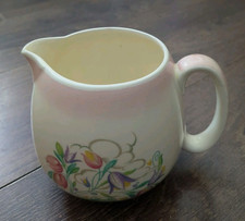 Vintage 1930s  Art Deco Susie Cooper 1.5pt Jug Dresden Spray Pink Flawed
