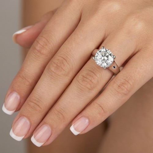 Solitaire engagement ring 14k - solitaire,