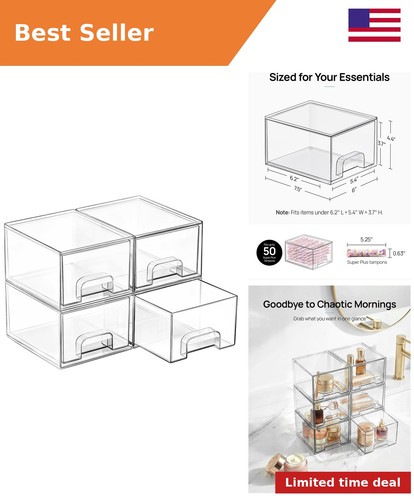Pack small clear stackable - small,