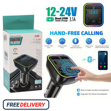 Bluetooth 5.0 Car FM Radio