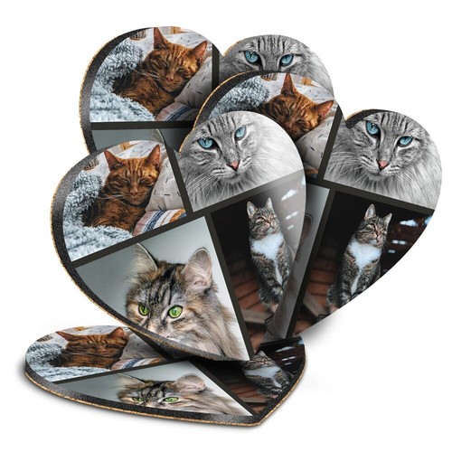 Heart mdf coaster beautiful - coaster,