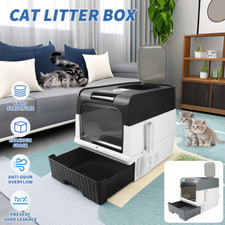 Large Cat Litter Box Self