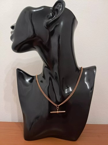 Bar curb chain rose - rose, gold