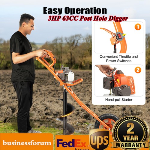 3hp 63cc post hole - post, digger