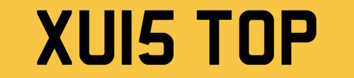 Number plate private - xu,