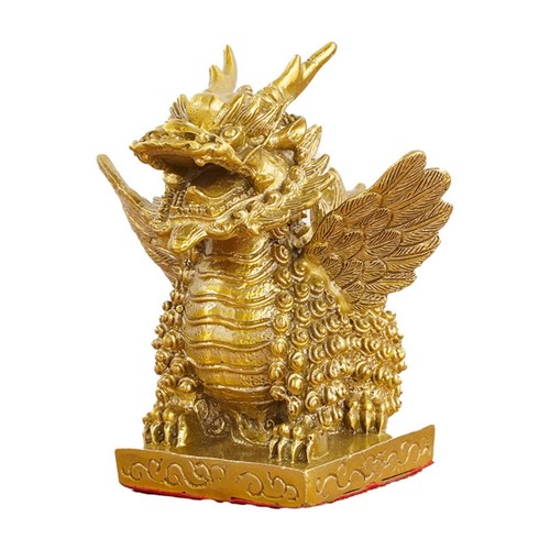 Gold finished qilin - gold-finished,