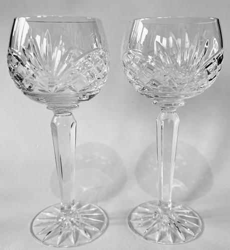 Two hand cut crystal - two, 7.3”