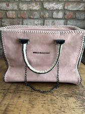Stella McCartney Vegan Leather Pink Tote Bag With Snake Print Handles/Sides