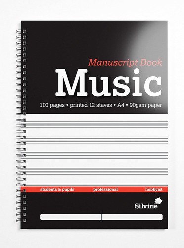 Silvine music manuscript - a4,