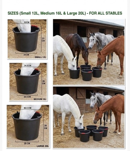 Heavy duty horse feed buckets - duty,