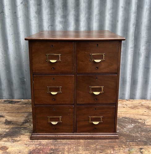 Antique mahogany bank 6 - mahogany, of