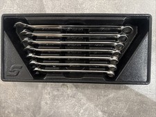 Snap On 7pc 6-Point Metric Combination Wrench Spanner Set 10-17mm OSHM707B UK