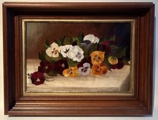 Victorian Oil On Panel Framed