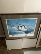 Vintage Raf Rescue Helicopter Original Frame In Good Condition